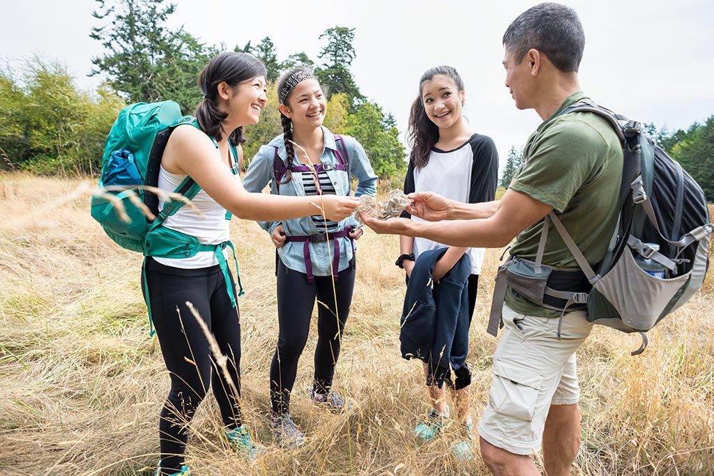 Group of individuals out hiking