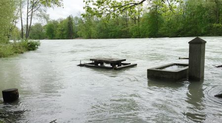 A flooded well.